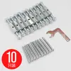 Kit de Reparación Universal para Panel de Enchufe e Interruptor Tipo 86 Caja Base Caja de Conexiones Soporte de Barra Reparación Rápida para Uso Doméstico