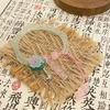 Wen Wan Beleza ~ Novo Estilo Chinês Bambu Lótus Pulseira Trançada de Corda Feita à Mão Design de Nicho Feminino Sensação Cool Pulseira Estilo Nacional Novo Estilo