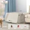 Caixa de Armazenamento de Brinquedos para Porta Lateral Tampa Flip Caixa Fit Doméstica Caixa de Armazenamento de Plástico Lanches Infantis Caixa de Armazenamento com Abertura Inclinada