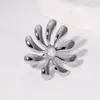 Anillo de Acero Inoxidable con Apertura Ajustable para Mujer, Superventas Transfronterizo, Anillo de Acero de Titanio Chapado en Oro de 18K de Lujo Ligero, Joyería
