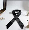 Cinta Atmósfera Romántica Color Sólido Goma para el Cabello Elegante Estrecha Larga Bufanda de Seda Temperamento de Alta Clase Suave Cinturón Diadema Retro Cinta