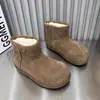Botas de Nieve de Suela Gruesa para Mujer en Invierno 2025 Nuevos Zapatos Cálidos de Algodón Nicho Antideslizantes Punta Ancha Zapatos de Pan Zapatos Cálidos para la Nieve