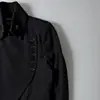2026 Otoño e Invierno transfronterizo europeo y americano nuevo estilo coreano dark academia sudadera corta con botones diagonales chaqueta casual C