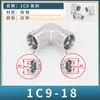 Cable Exterior Tipo H Doble 1C9 Ferrule en Ángulo Recto Codo de 90 Grados 14/16/18/22*1.5 Acero al Carbono Junta para Tubería de Aceite de Alta Presión