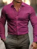 Camisa masculina de manga longa para comércio exterior transfronteiriço com estampa digital xadrez de bolinhas casual business com colarinho