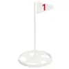 Placa de bandera para hoyo de golf de plástico ABS, placa de bandera de hoyo verde de simulación, accesorios de práctica para putter de golf