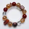 Gemas Otoñales de Agua Dulce Pulsera de Lepidolita Morada de Cristal Natural Hecha a Mano para Mujeres, Nuevo Estilo Versátil, Mejora la Tez, Mayoreo
