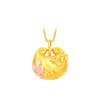 Tienda de oro con diez li maquillaje rojo carpa jugando loto gordito fu colgante de oro tendencia nacional china colgante de bolsa fu collar