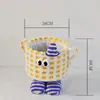 Dopamina Monstro Pequeno Pé Grande Cesta de Armazenamento Cesta de Armazenamento Desenho Animado Ornamento de Mesa Buquê de Lanches Balde de Abraço Crianças