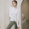 Jaqueta Esportiva de Veludo Quente de Alta Qualidade para Yoga Feminino Tamanho Plus, Fleece Fino para Corridas Matinais, Treinamento, Fitness, Manga Longa, Primavera Outono Novo