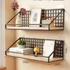 Estante de almacenamiento de pared sin taladro para habitaciones de residencia estudiantil, esenciales para residencia estudiantil, cesta colgante de pared para camas de estudiantes universitarios, estante de almacenamiento de pared para mesita de noche