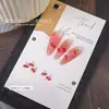 Nuevo Arte de Uñas Cereza Pequeña Diamante Verano Hielo Rojo Transparente Cereza Dibujos Animados Tridimensionales Lindo Estilo Girly Decoración de Uñas