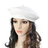 Chapéu Feminino Outono e Inverno Estilo Coreano Boina de Lã Sintética Chapéu Botão Chapéu de Pintor B001 Chapéu Atacado