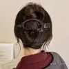 Pinza para el cabello de cocodrilo con lazo, bloques de color a cuadros para mujer, nuevo estilo 2026, pasador para recogido en la parte trasera de la cabeza, accesorio para el cabello