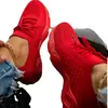 Tênis Esportivo Plus Size para Mulheres 2021 Primavera Novo Solado Grosso Cor Pura Tênis Dad Feminino Fly-Knit Desejo Transfronteiriço