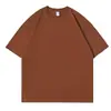 Camiseta de Color Caramelo con Estampado de Imagen Algodón Puro Ropa para Actividad Grupal Ropa de Clase Camiseta de Actuación Color Novia Hermanas Top de Manga Corta
