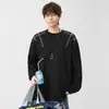 Camiseta de Manga Larga Oversize de Algodón Puro Pesado de 310g, Duradera y Elegante con Cuello acanalado, Suministro Directo del Fabricante, Modelo Transfronterizo de Venta Caliente al por Mayor