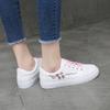 Zapatillas Blancas Bordadas para Mujer, Versátiles de Primavera y Otoño Nuevo Estilo, Zapatillas Deportivas Casuales de Boca Baja para Estudiantes, Zapatos Individuales para Mujer Estilo Harajuku