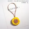 Estilo Vacacional Margarita Girasol Llavero Colgante Dopamina Colgante Pequeño Decoración de Mochila Colgante de Coche
