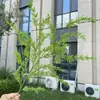 Plantas verdes artificiales serie GYYDB, ideales para escaparates de bodas y fines decorativos; hojas verdes artificiales al por mayor