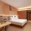 Lançamento de Novo ProdutoConjunto de Mobília para Quarto Padrão de Hotel Laranja 3.0 com Material de Painel Artificial de Grau E1 como Opção Padrão
