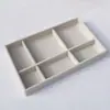 *Caja de joyería forro esponja almohadilla caja de pendientes joya de mano caja de almacenamiento de joyas interior de cajón rejilla de terciopelo