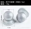 Tampão quadrado para poste de tubo de ferro forjado Tampa de bola base para tubo redondo de cerca Decoração de poste de cerca com tampa esférica