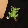 Pendientes de Rana Animales de Aleación con Pedrería Perla de Imitación Personalizados de Moda Transfronterizos para Mujer Pendientes Exquisitos de Moda para Mujer