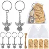 Llavero de Aleación de Zinc Transfronterizo Ángel Guardián de Fiesta Accesorios de Recuerdo Regalo Llavero Metálico Colgante Pequeño
