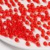 Miçangas Acrílicas Transparentes de Furo Grande 4*7mm Cor Sólida Plástico Soltas Miçangas para Artesanato DIY Corrente de Celular Material de Miçangas para Crianças