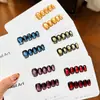 Paleta de Cores de Deus Gato Olho Estilo Francês Unhas Usáveis Feitas à Mão para o Verão, Visual de Luxo, Efeito Iluminador Arte de Unhas Usável