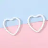 Chaveiro de Coração de Pêssego Colorido Pintado em Metal Japonês e Coreano Decoração DIY Material para Corrente de Celular Acessórios Produção