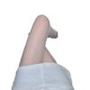 Medias de Red Sexy Europeas y Americanas Blancas Puras con Pedrería Caliente Medias Básicas Combinables Medias de Seda Sexy Verano Delgadas para Mujer