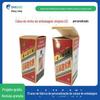 Impressão a cores clássica Hot Stamping Liquor Packaging Box Fabricante Custom Single Foldableing High-end Papelão Branco Ouro Caixa de Vinho