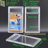 Portatarjetas con Carcasa de Alta Transparencia Funda Acrílica para Tarjetas Marco de Exhibición de Fotos de Celebridades Caja Protectora para Tarjetas Conmemorativas con Lámina de Oro