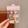 Cinta Mágica para Flequillos de Niñas, Herramienta de Fijación de Cabello a Cuadros Color Café con Leche para Niños, Herramienta para Peinar y Organizar el Cabello, Pinza para el Cabello de Bebé, Accesorio para el Cabello