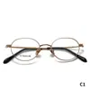Gafas Frescas Studiomuku Se Pueden Ordenar o Salar Marco de Gafas Estilo Japonés Ultraligero Marco de Gafas Ovalado de Borde Grueso
