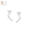 Pendientes de clip de oreja sin oreja de plata esterlina 925 para mujer, estilo europeo y americano, con personalidad transfronteriza, de alta calidad, con clip de hueso de oreja, estilo frío de celebridades de Internet.
