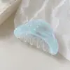 Grampo de Cabelo Triângulo de Acetato Coreano para Mulheres, Presilha Tubarão de Alta Qualidade para Cabelo na Parte de Trás da Cabeça, Acessórios Elegantes para Cabelo