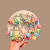 Doble Diadema para Niñas, Diadema para Cabello de Niña Pequeña que No Daña el Cabello, Goma Elástica y Buena para Moño, Diadema con Forma de Corazón