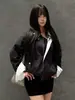 Chaqueta Harrington Reversible de Rayas Blancas CsmyXanvas Estilo Intelectual Old Money Casual para el Trabajo