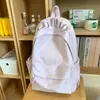 Mochila Simple Estilo Ins Estudiante Aspecto Elegante Color Puro Gran Capacidad Bolsa Escolar Multifuncional Bolsa de Viaje para Distancia Corta Venta al por Mayor