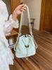 Mochila Verde Menta Manbo Feminina 2026 Nova Tendência Coreana Bolsa Saco Versátil Ins Bolsa de Ombro Único Sob o Braço