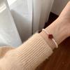 Colgante de la Fortuna Colgante Pulsera de Perlas Naturales Imitación para Mujeres para Atraer Riqueza y Fortuna Pulsera de Melocotón Pulsera Regalo Elegante