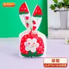 Sacos de Embalagem de Doces com Orelhas de Coelho Desenho Animado Sacos de Embalagem de Alimentos Atacado Sacos com Cordão para Chocolates Biscoitos Lanches