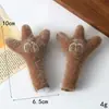 Novo Desenho Animado Pelúcia Letra Galhadas de Três Pontas Chapéu DIY Acessórios de Cabelo Faixa de Cabeça Acessórios de Tecido Materiais Decorativos em Estoque