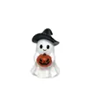 Nuevos Adornos Decorativos de Calabaza Fantasma para el Festival de Fantasmas de Halloween Portavelas de Cerámica para Halloween Luz Nocturna Adornos Pequeños