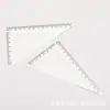 Protractor Triangular de 14cm Conjunto de Réguas de Plástico Conjunto de Papelaria Transfronteiriço