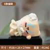 Bonita Pantalla Decorativa de Ganso Blanco Grande Figura Acostada Regalo Sanador para Escritorio de Oficina Cumpleaños de Mejor Amigo