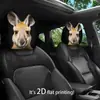 Funda para reposacabezas de coche con diseño de cachorro animal, funda de asiento a prueba de polvo, estilo lindo, almohada de coche, almohada para el cuello